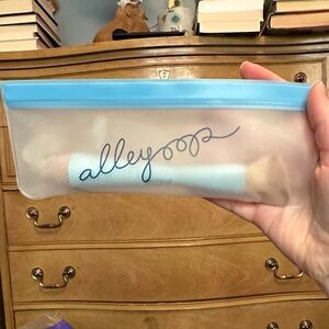 Alleyoop Cosmetic Bag with Blue Accents